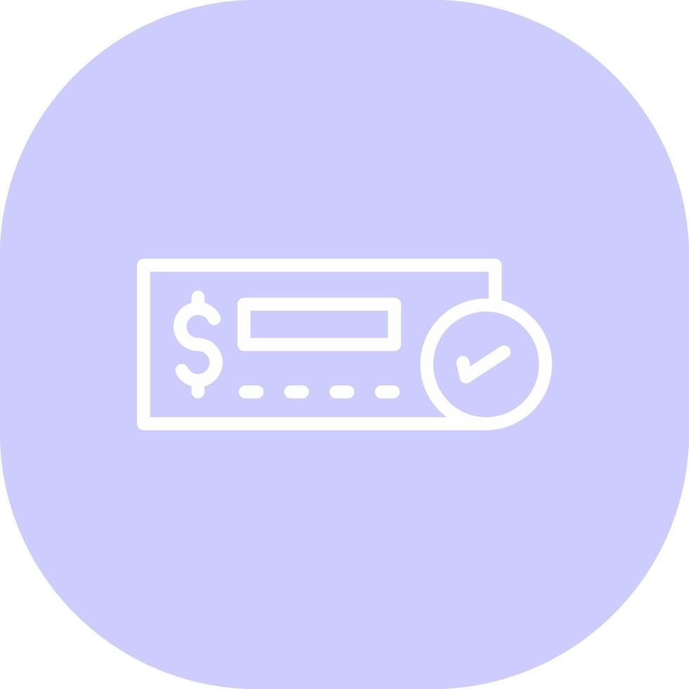 Cheque Deposit Creative Icon Design vector