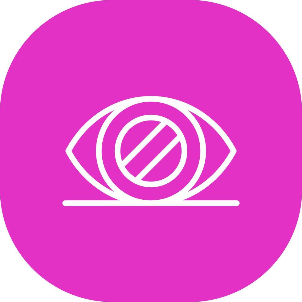 Glaucoma Creative Icon Design vector