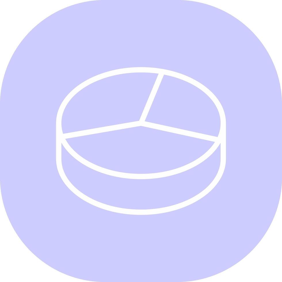 3D Pie Creative Icon Design vector
