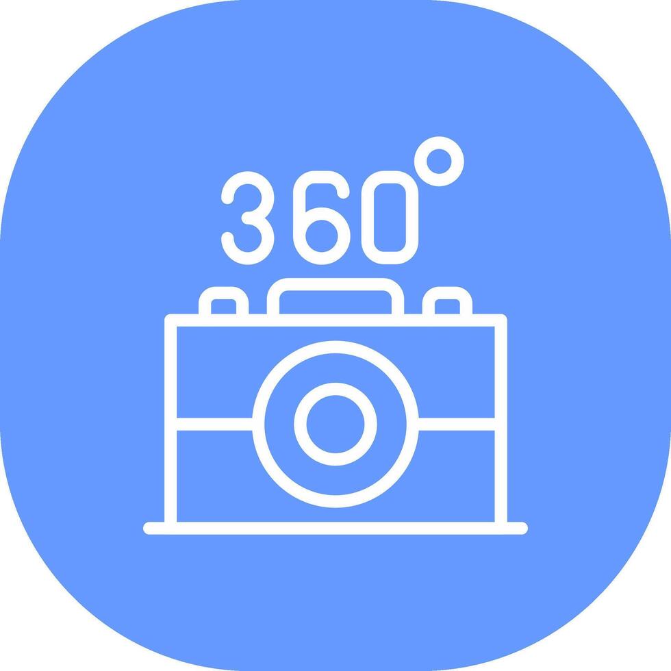 360 Camera Creative Icon Design vector
