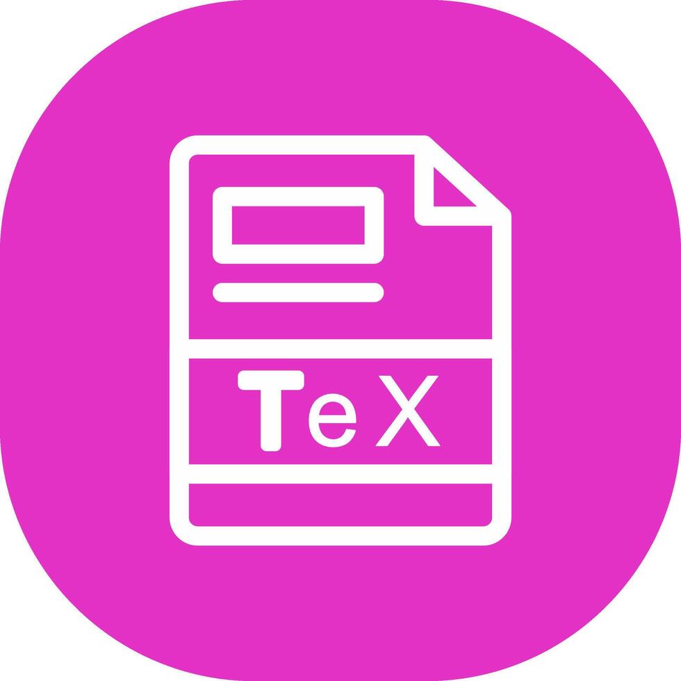 TeX Creative Icon Design vector