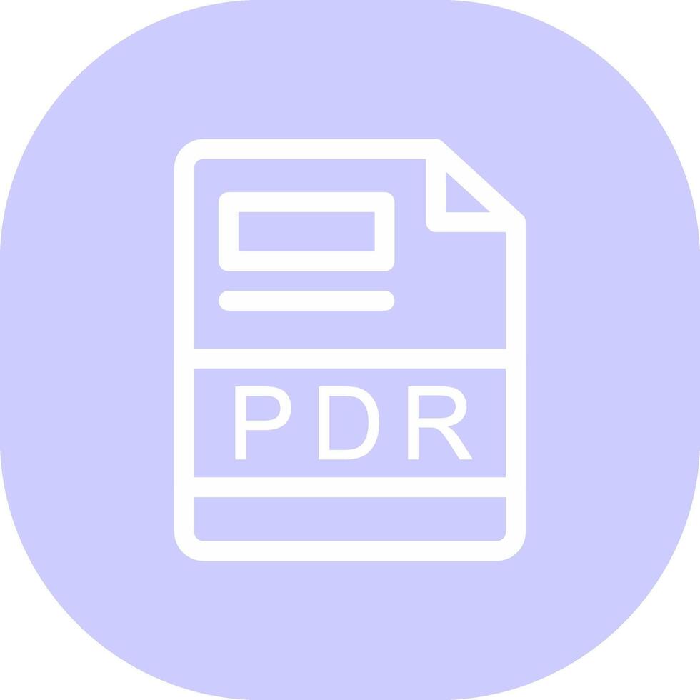 PDR Creative Icon Design vector