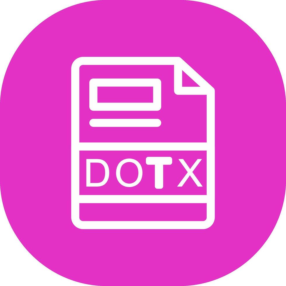 DOTX Creative Icon Design vector