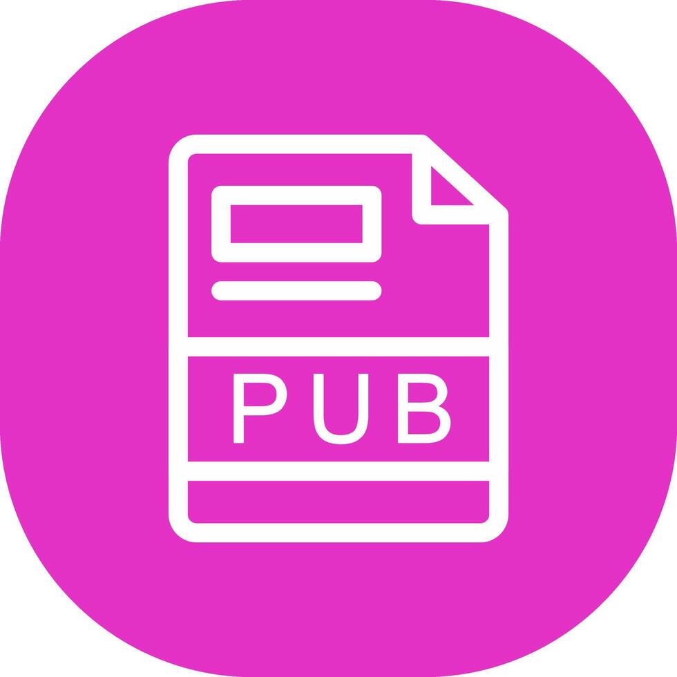 PUB Creative Icon Design vector