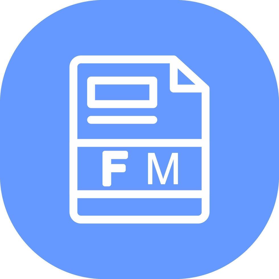 FM Creative Icon Design vector