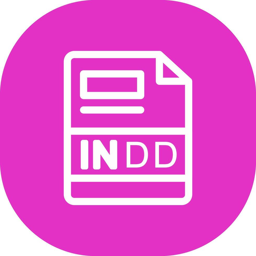 INDD Creative Icon Design vector