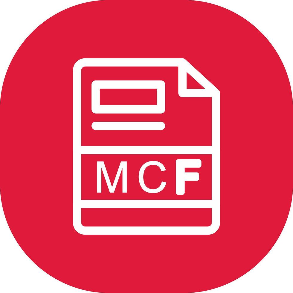 mcf creativo icono diseño vector