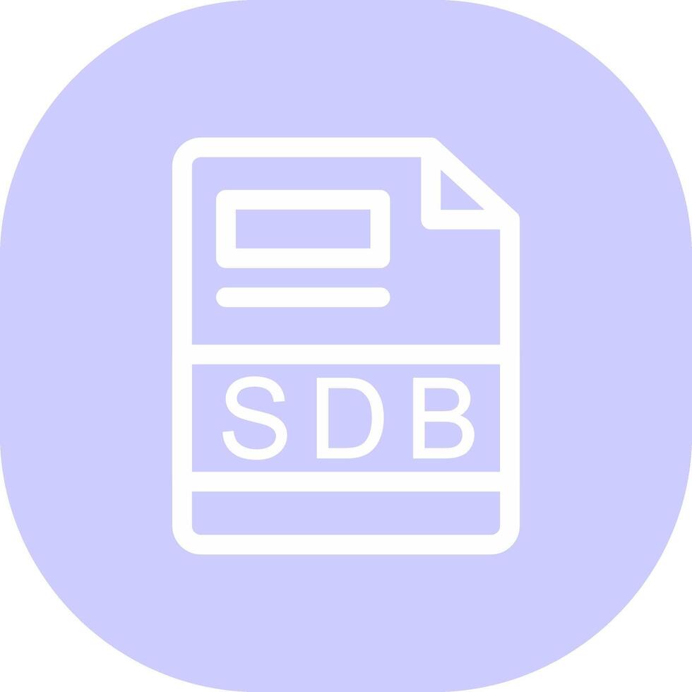 sdb creativo icono diseño vector