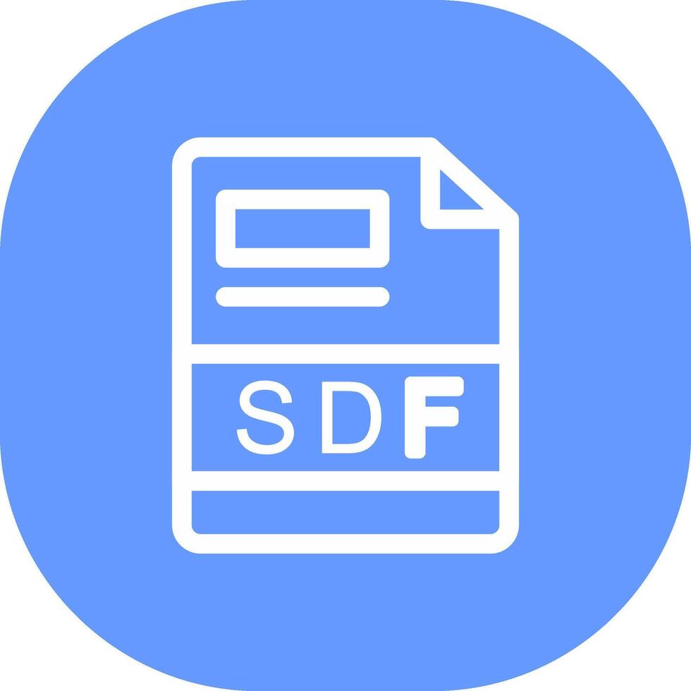 SDF Creative Icon Design vector