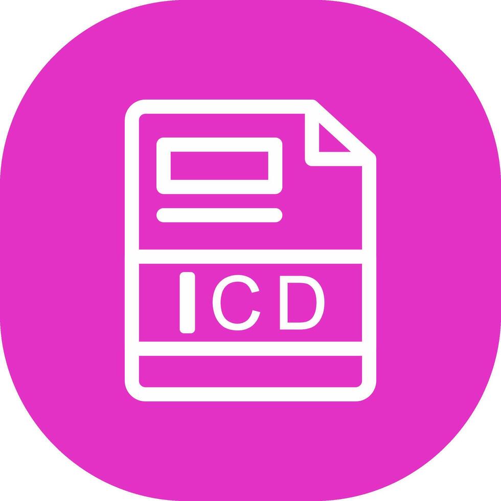 icd creativo icono diseño vector