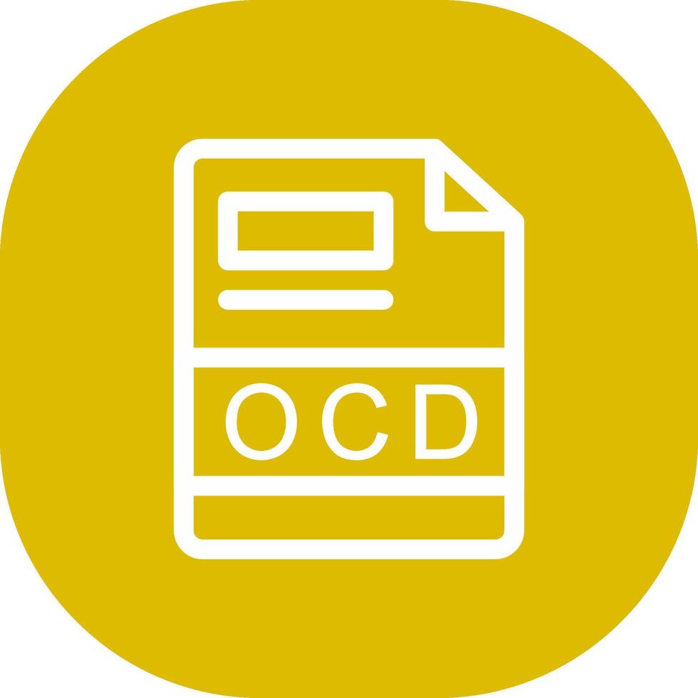 ocd creativo icono diseño vector