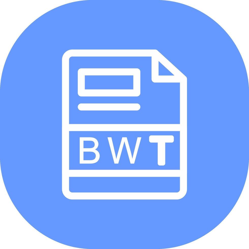 bwt creativo icono diseño vector