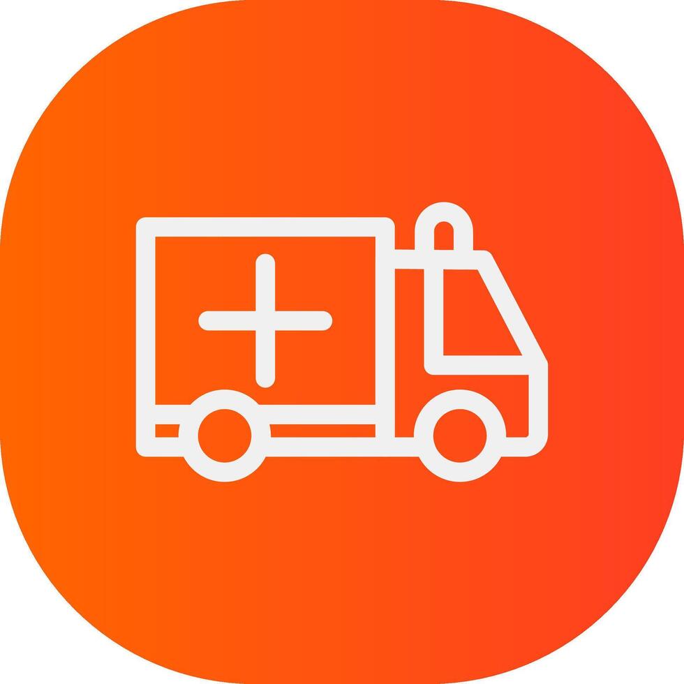 Ambulance Creative Icon Design vector