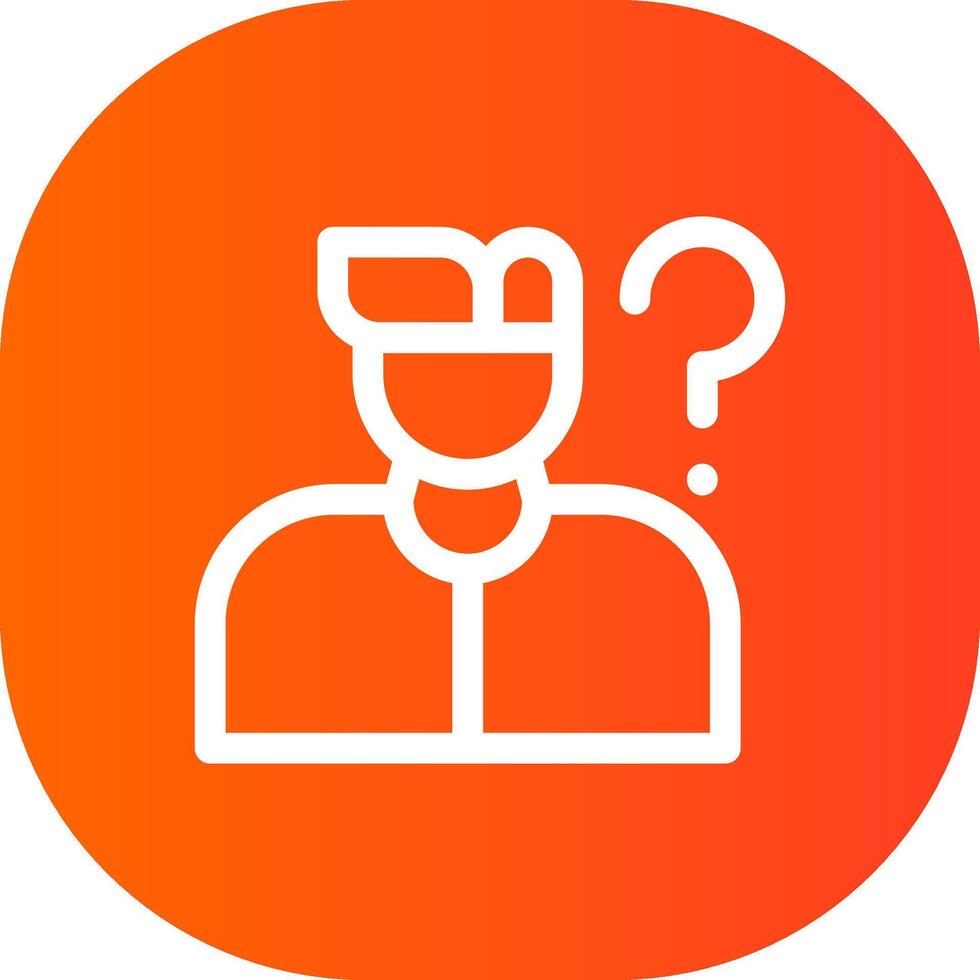 Question Creative Icon Design vector