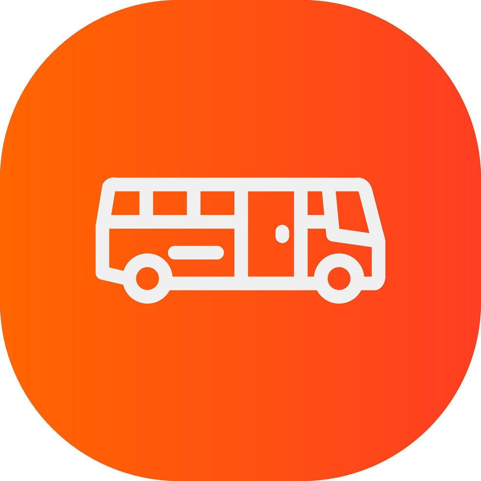 School Bus Creative Icon Design vector