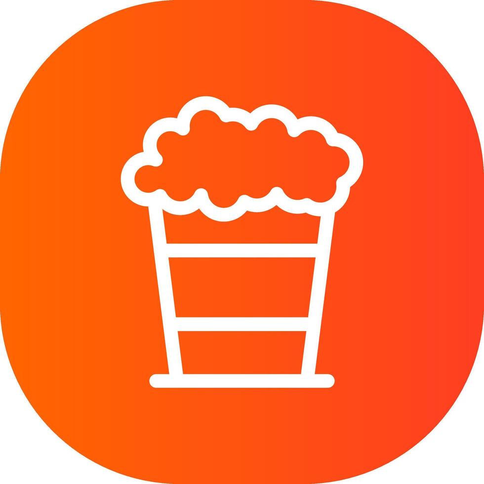 Popcorn Creative Icon Design vector