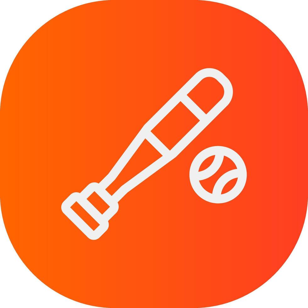 Cricket Creative Icon Design vector