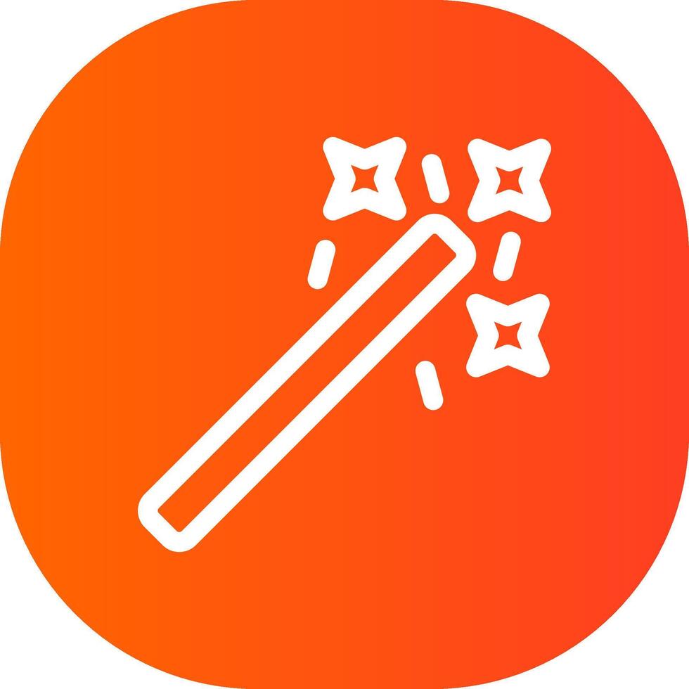 Magic Wand Creative Icon Design vector