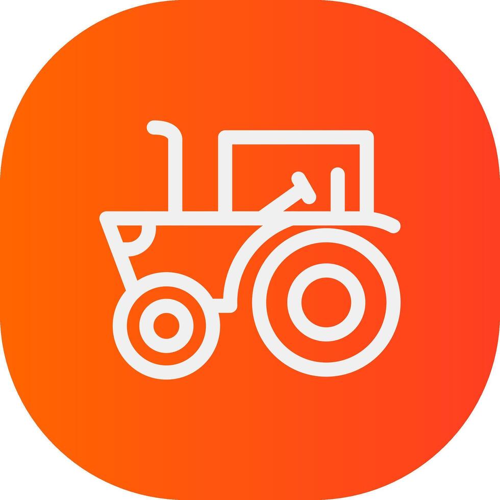 Tractor Creative Icon Design vector