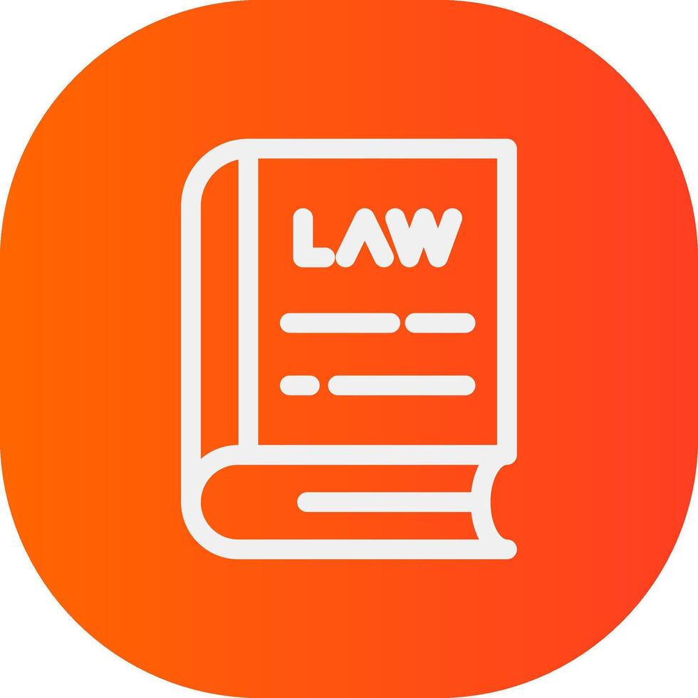 Law Book Creative Icon Design vector