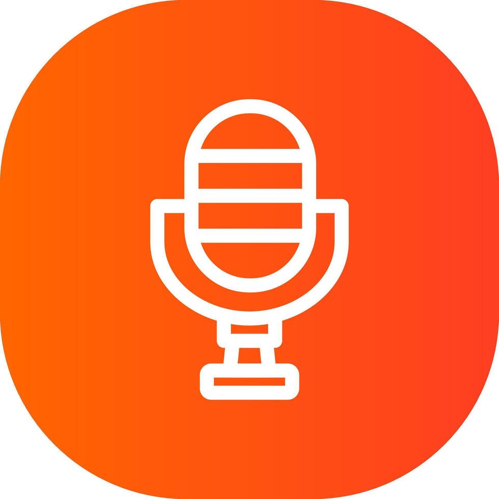 Microphone Creative Icon Design vector