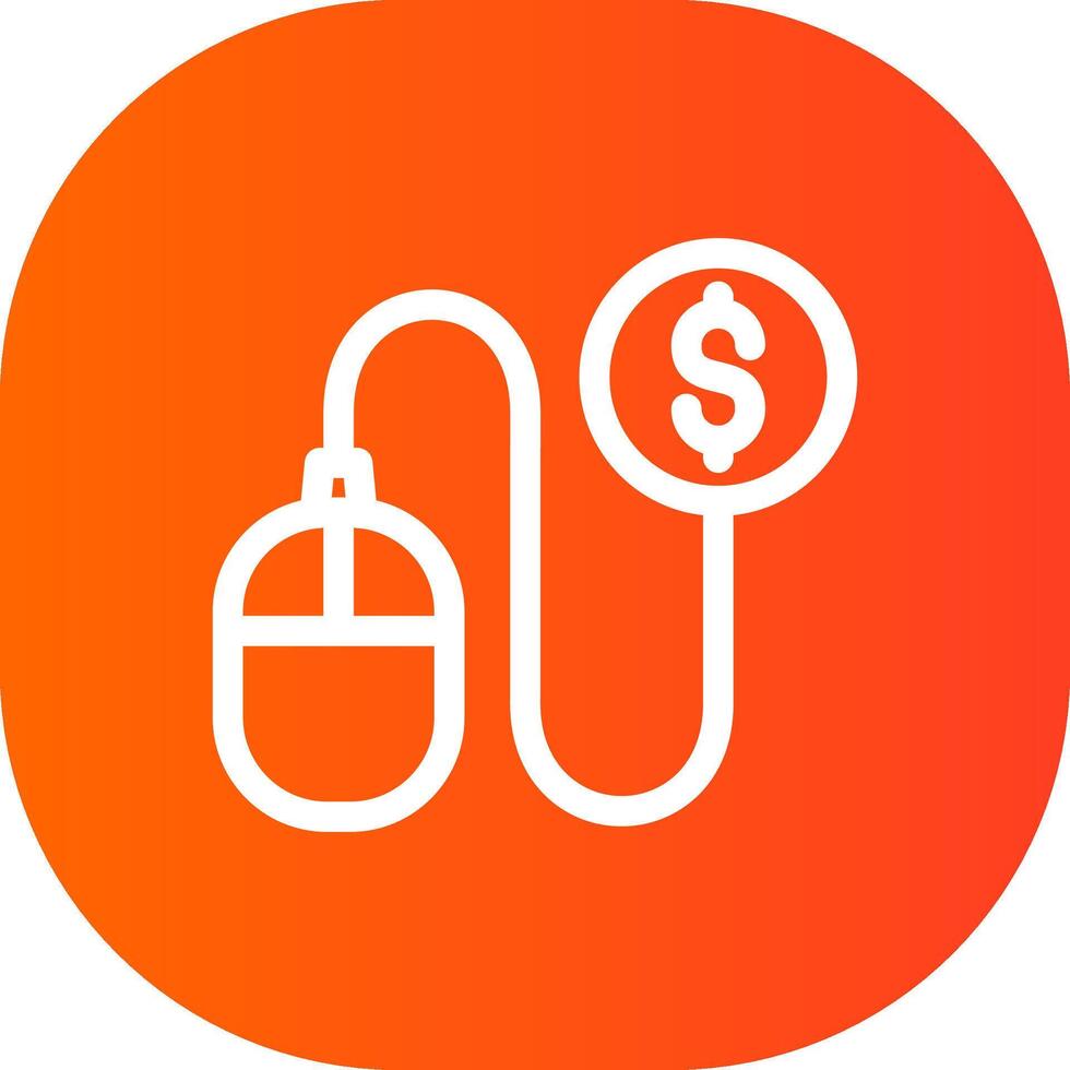 Pay Per Click Creative Icon Design vector