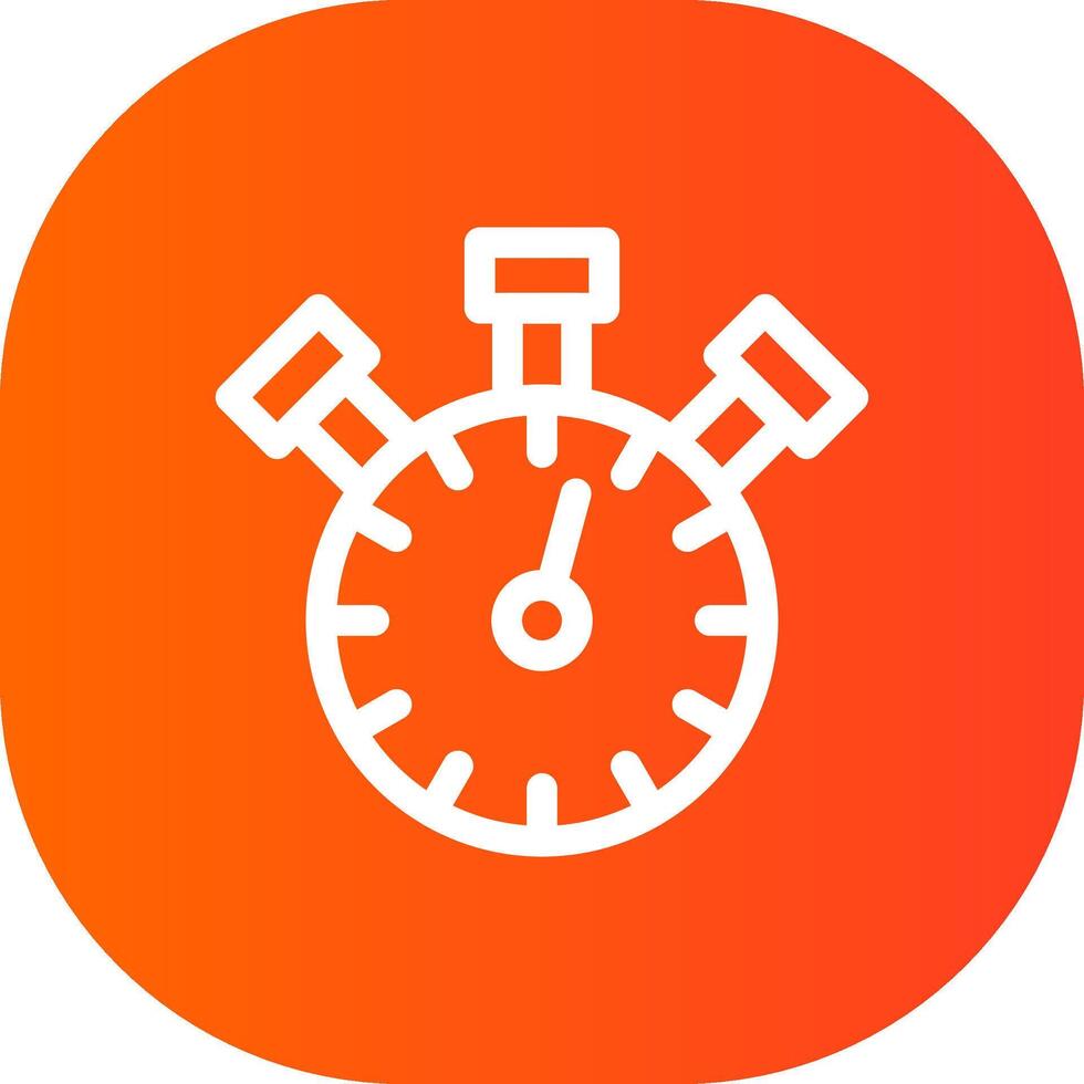 Stopwatch Creative Icon Design vector