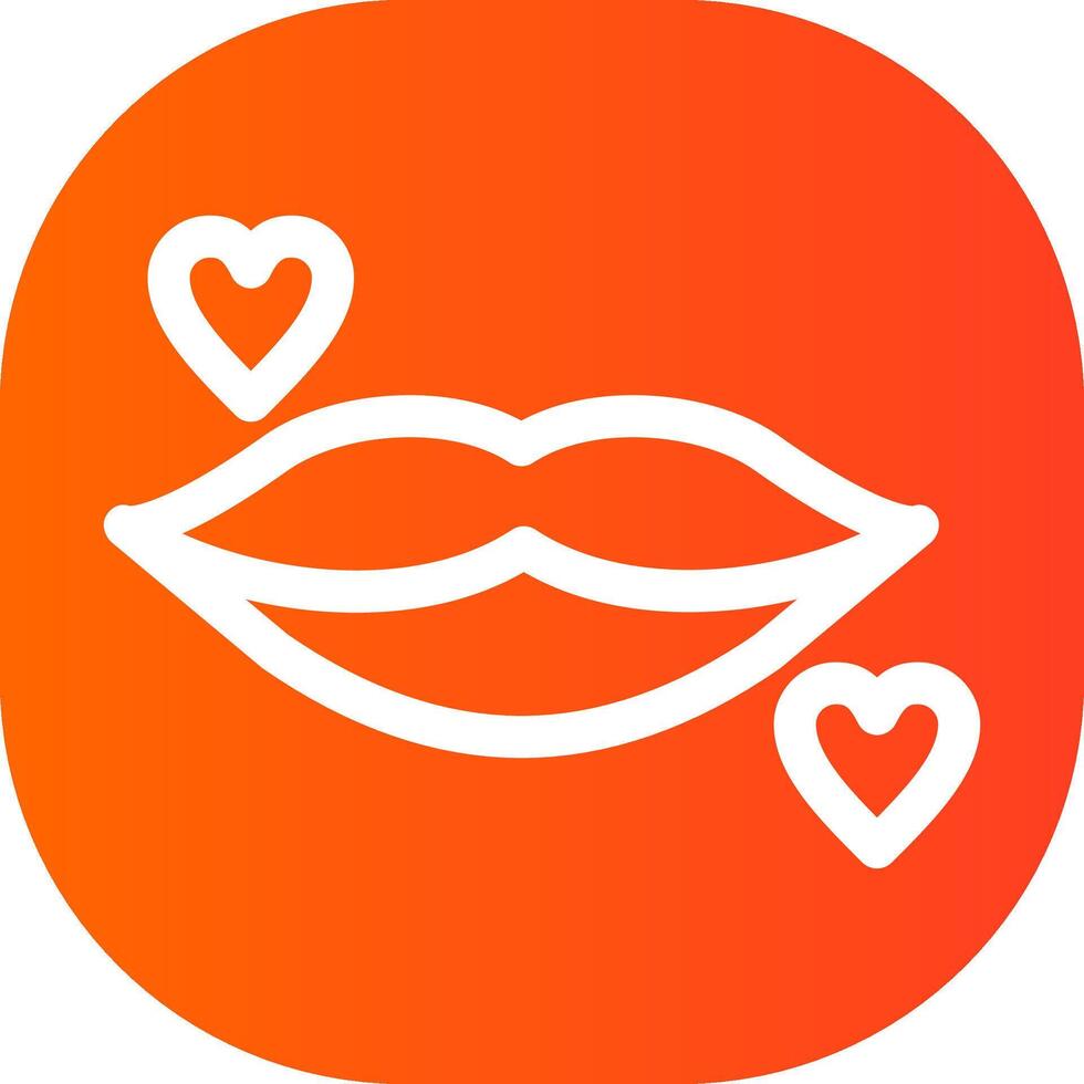 diseño de icono creativo de labios vector