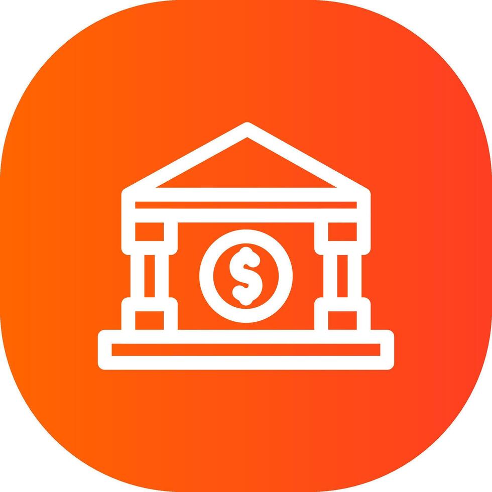 diseño de icono creativo de banco vector