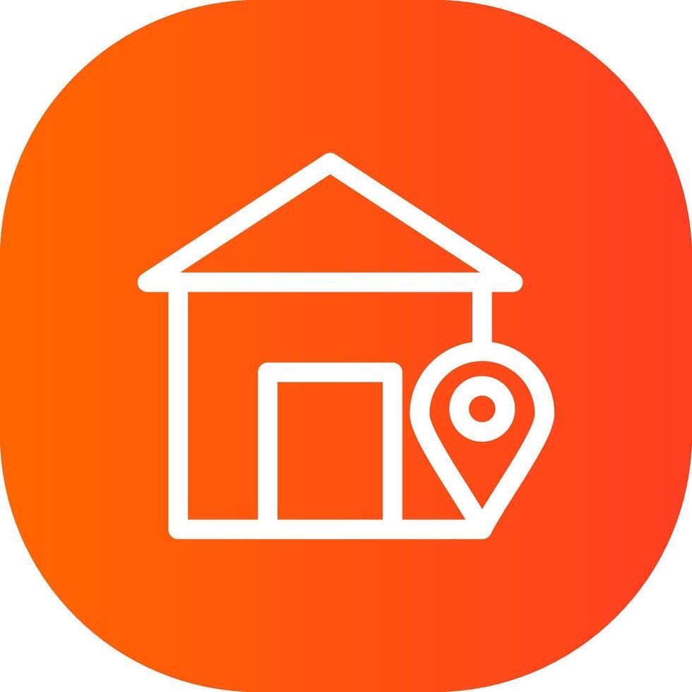 Home Location Creative Icon Design vector