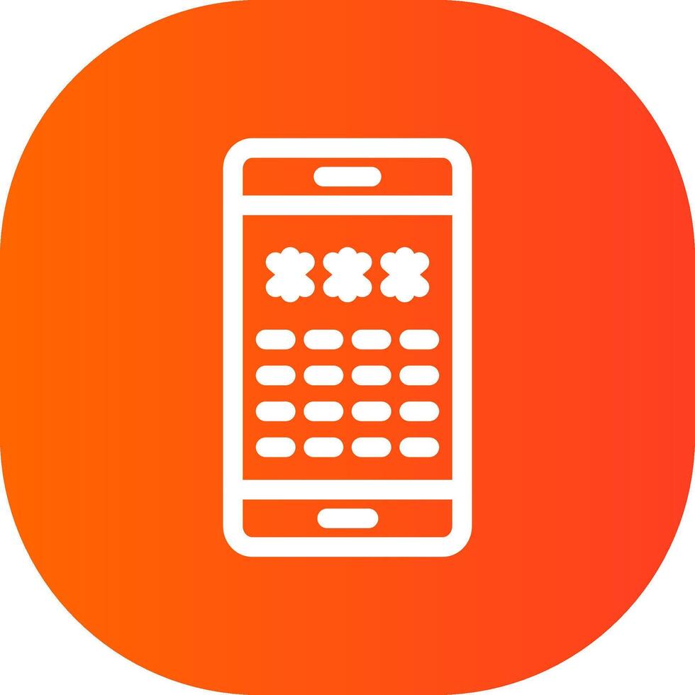 Pin Code Creative Icon Design vector