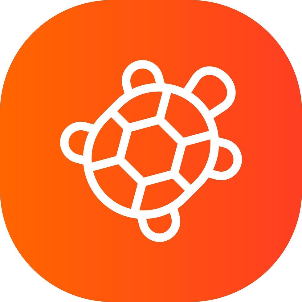 diseño de icono creativo de tortuga vector