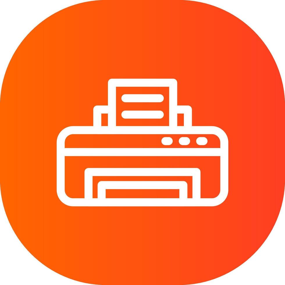 Printer Creative Icon Design vector