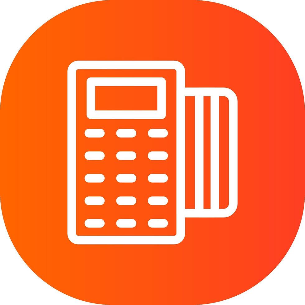 Pos Terminal Creative Icon Design vector
