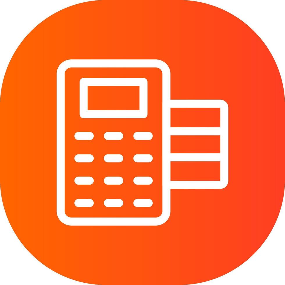 POS Terminal Creative Icon Design vector