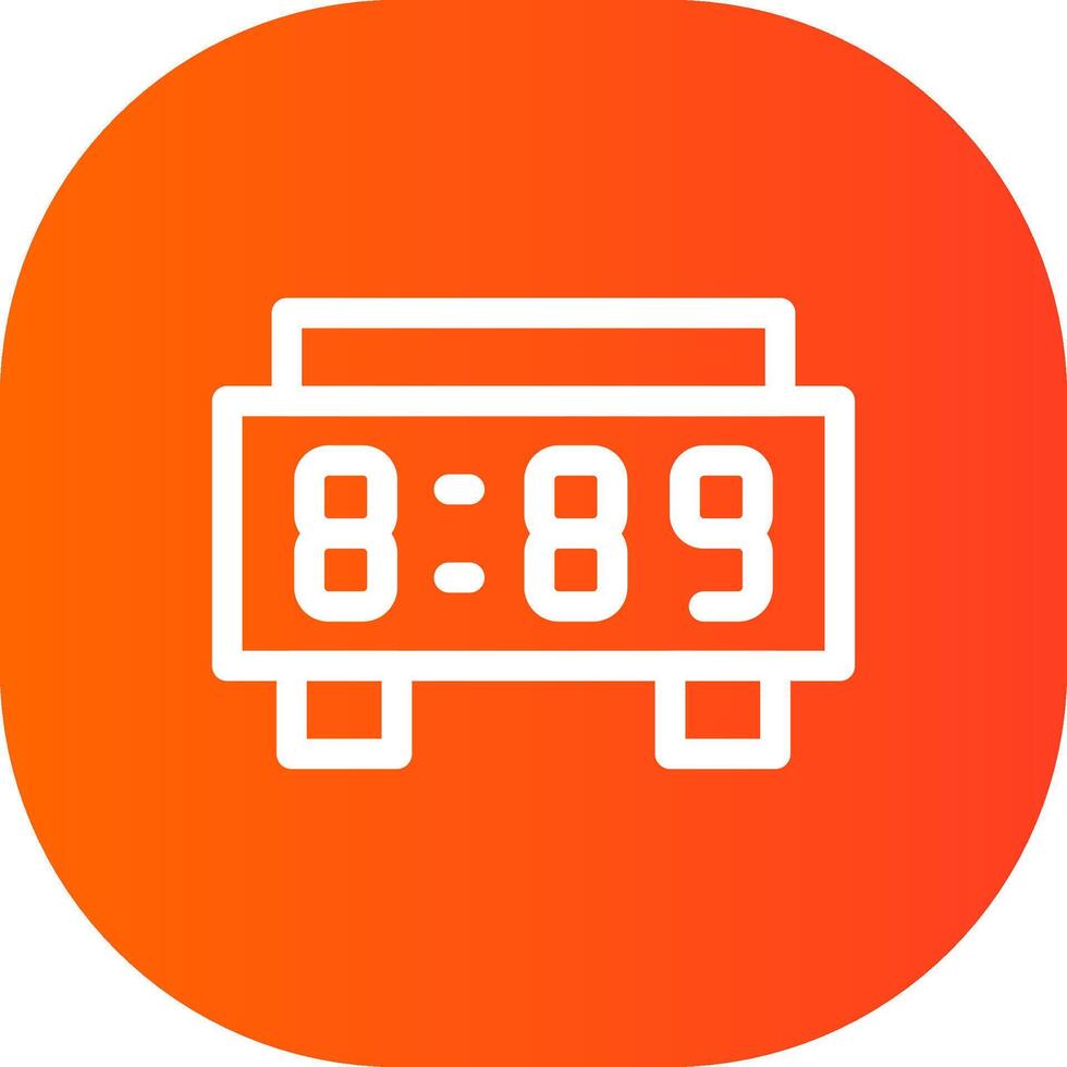 Digital Clock Creative Icon Design vector