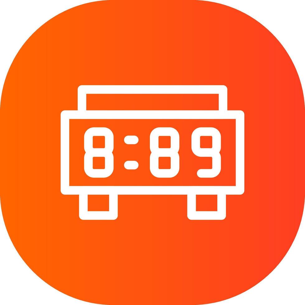 Digital Clock Creative Icon Design vector