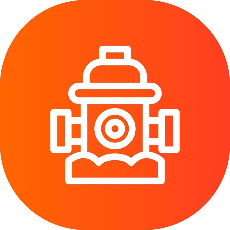 Fire Hydrant Creative Icon Design vector