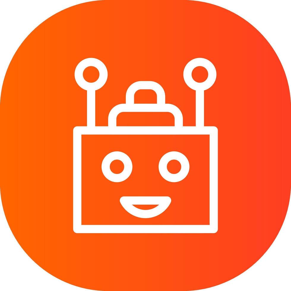 Chatbot Creative Icon Design vector