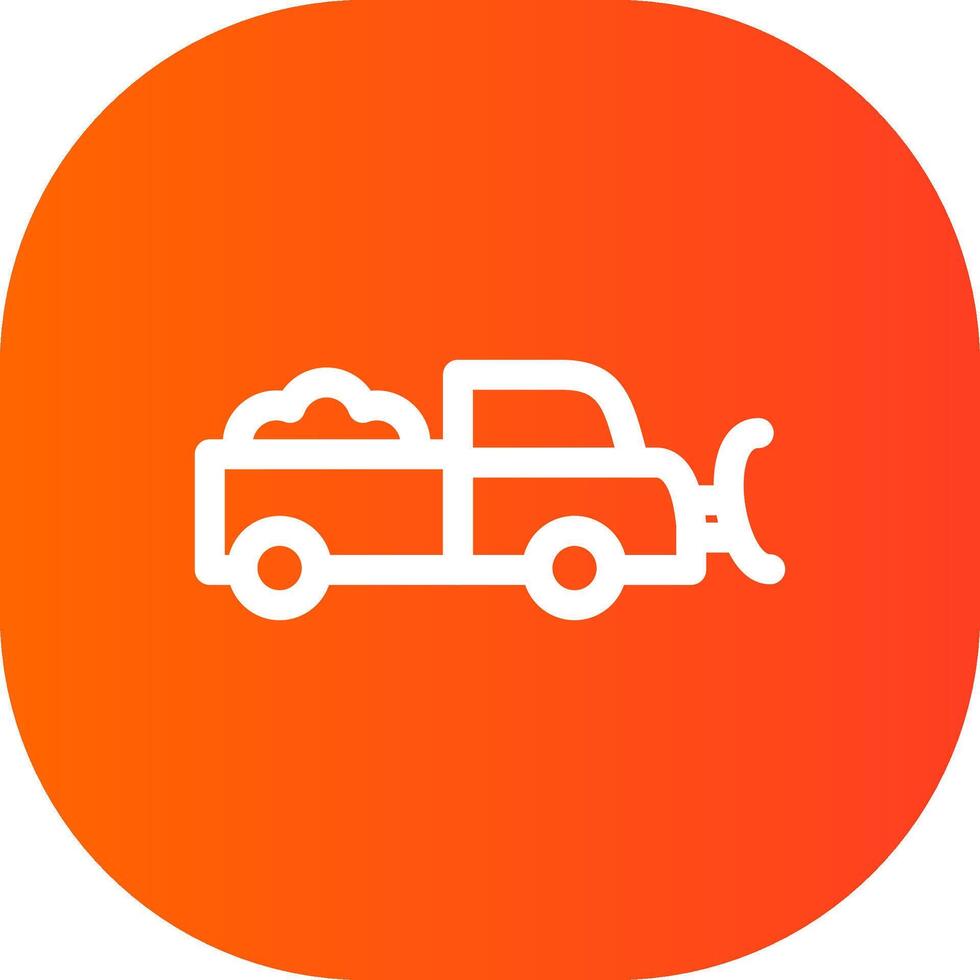 Snowplow Creative Icon Design vector