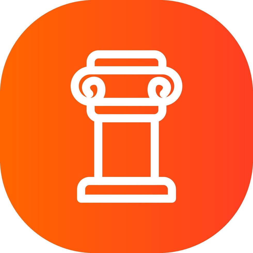 Pillar Creative Icon Design vector