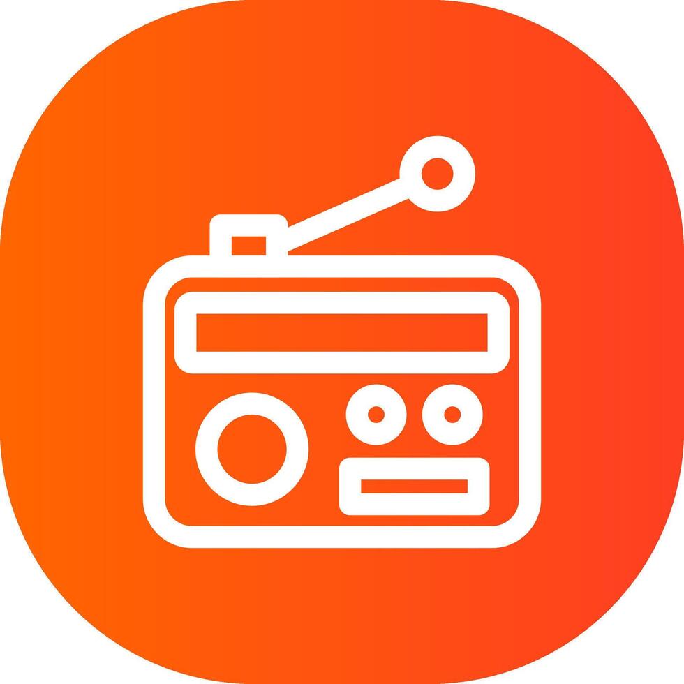 Radio Creative Icon Design vector