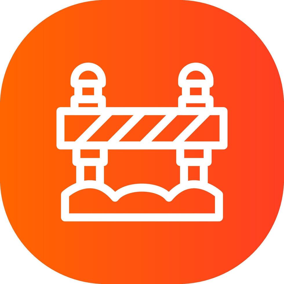 Road Block Creative Icon Design vector