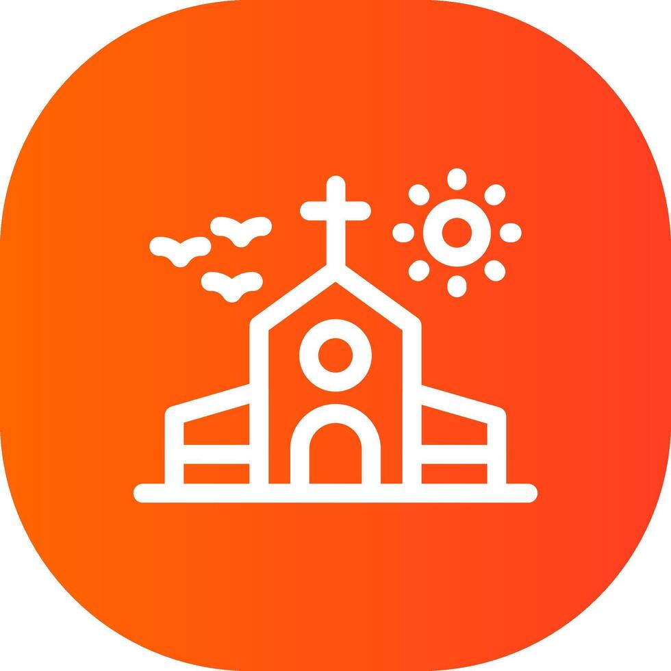 diseño de icono creativo de iglesia vector