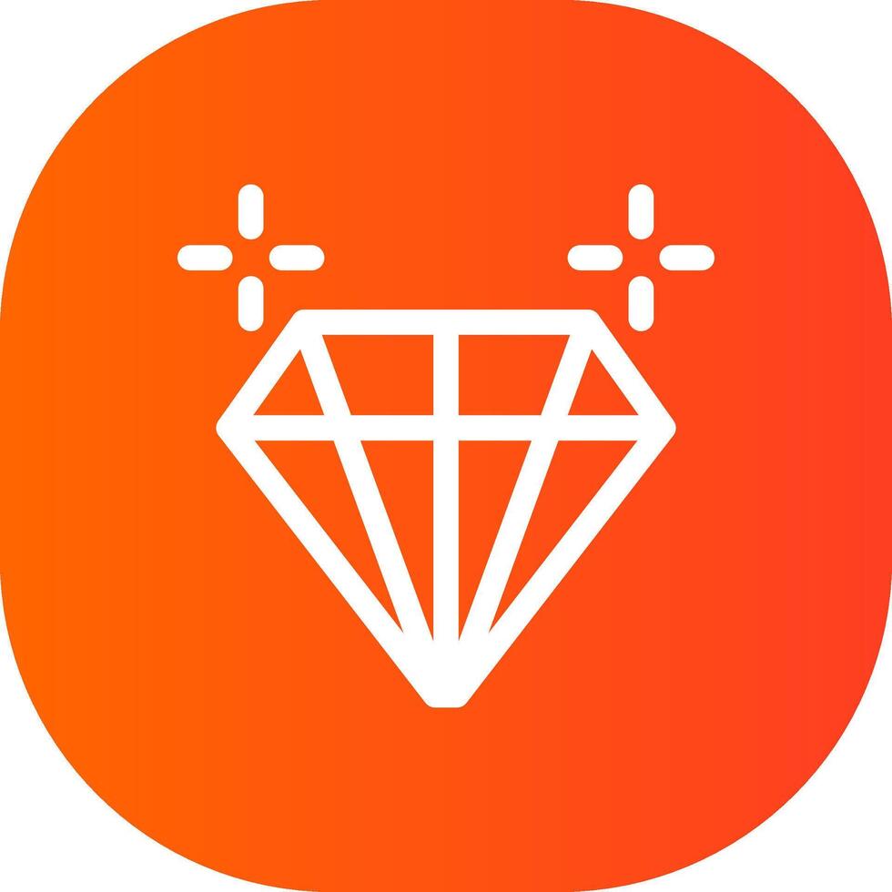 diseño de icono creativo de diamante vector