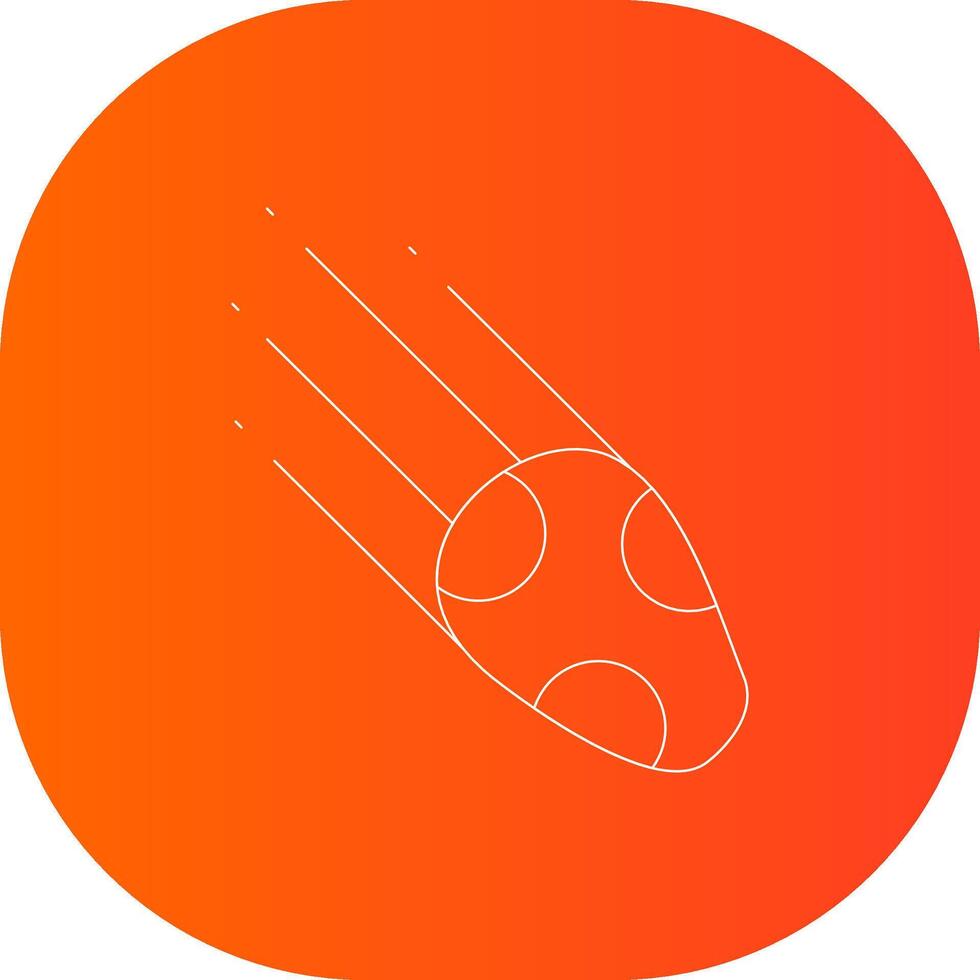 Comet Creative Icon Design vector