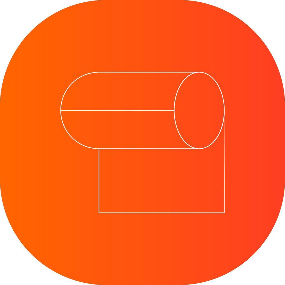 Tissue Roll Creative Icon Design vector