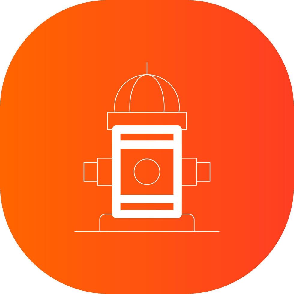 Fire Hydrant Creative Icon Design vector