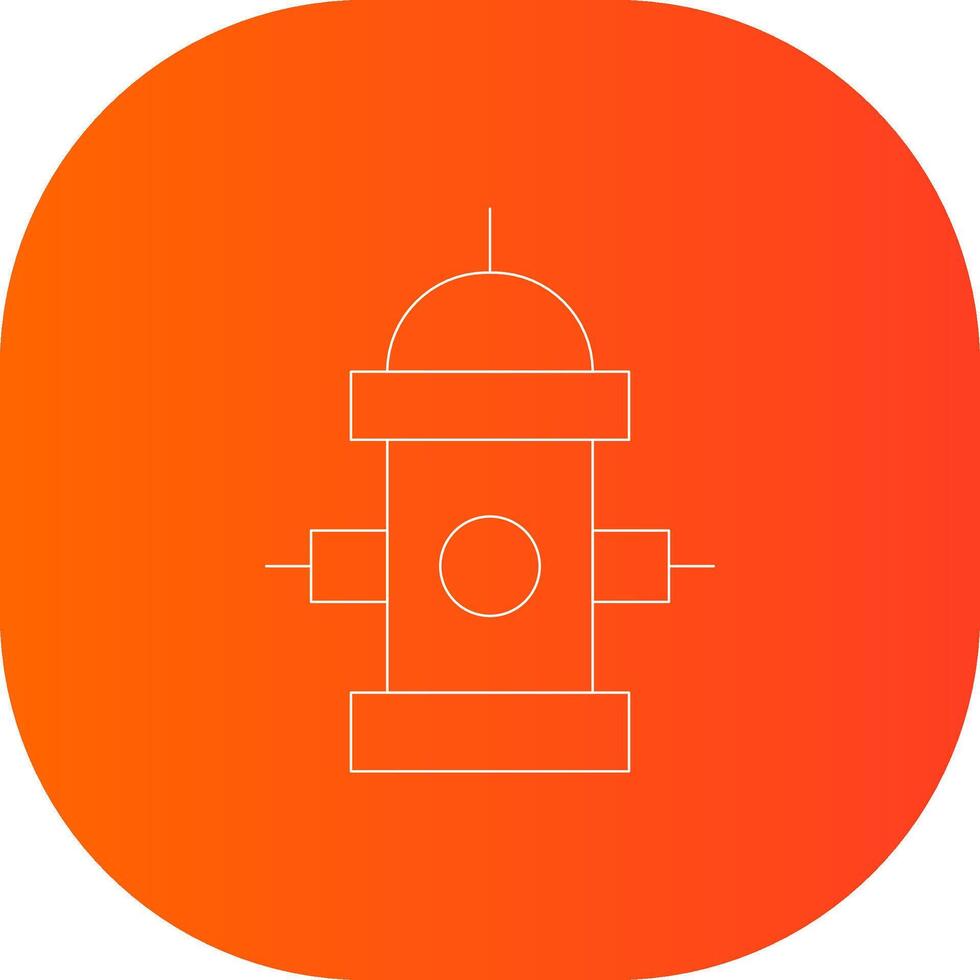 Fire Hydrant Creative Icon Design vector