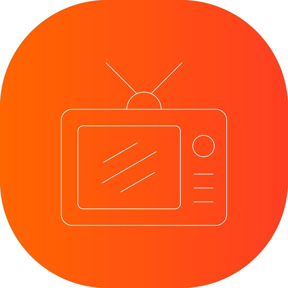 Tv Creative Icon Design vector